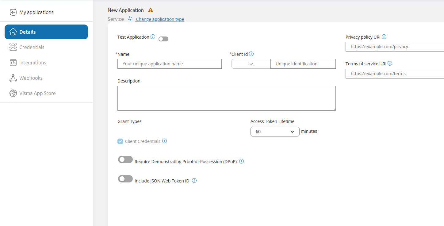 New application