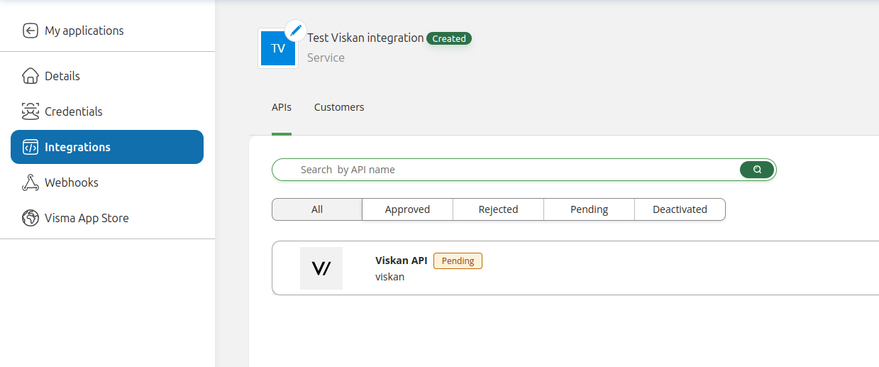 Pending integration